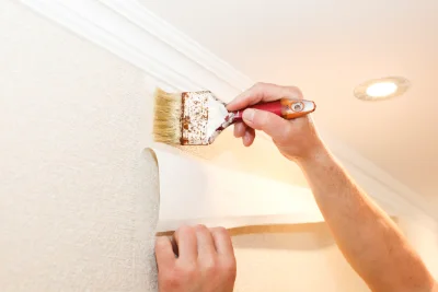 Pose de papier peint à Brûlain — revêtements muraux et toiles de verre
